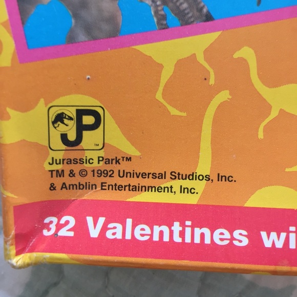 Vintage 1990’s Jurassic Park Valentines Cards - Picture 5 of 8